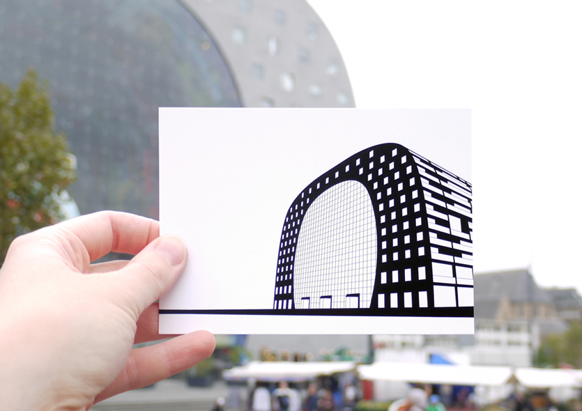 postcard of Markthal by WUUDY