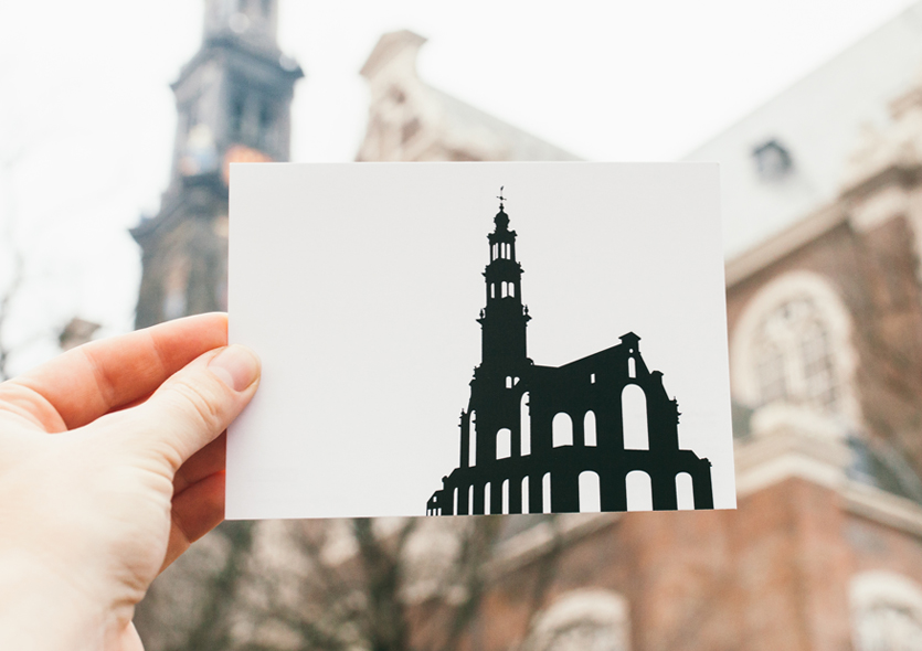 postcard of Westerkerk by WUUDY