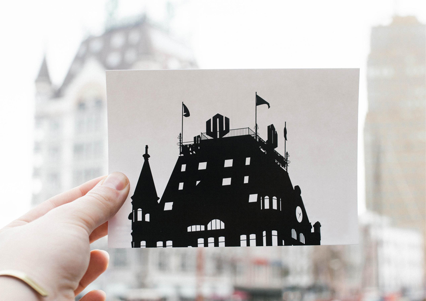 postcard of Het Witte Huis by WUUDY